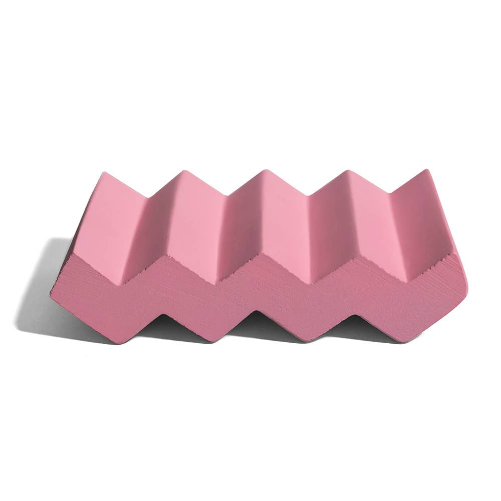 Modern Cement Soap Dish - Pink