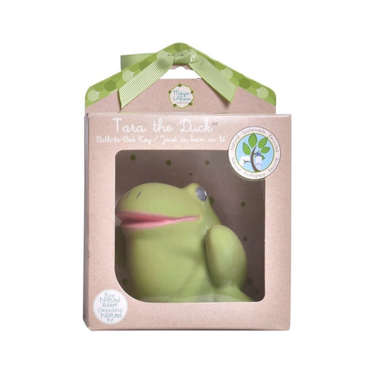 Gemba the Frog Natural Organic Teether, Rattle & Bath Toy